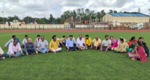 Jagdalpur News : पहली ही बारिश में खेल मैदान निर्माण में हुए भारी भ्रष्टाचार हुआ उजागर
