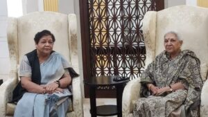Read more about the article Governor of Uttar Pradesh : उत्तरप्रदेश की राज्यपाल आनंदीबेन पटेल से राज्यपाल उइके ने की सौजन्य भेंट