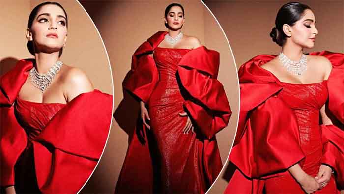 Sonam Kapoor In Dramatic Gown Look : सोनम कपूर को ड्रामाटिक गाउन में देख...उड़े लोगों के होश
