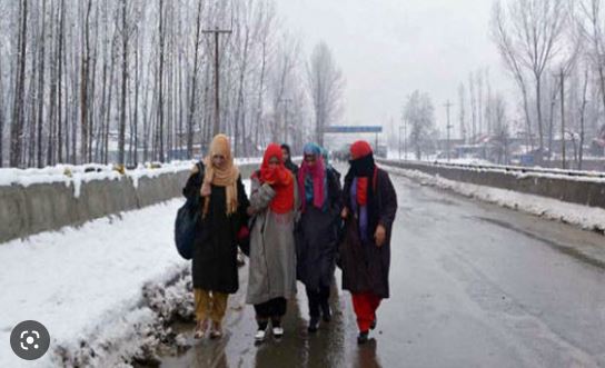 (Temperature drop in Kashmir)