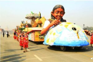 Read more about the article (Bhilai Breaking) राष्ट्रीय गणतंत्र दिवस समारोह में रिखी की कला दिख रही राजपथ पर