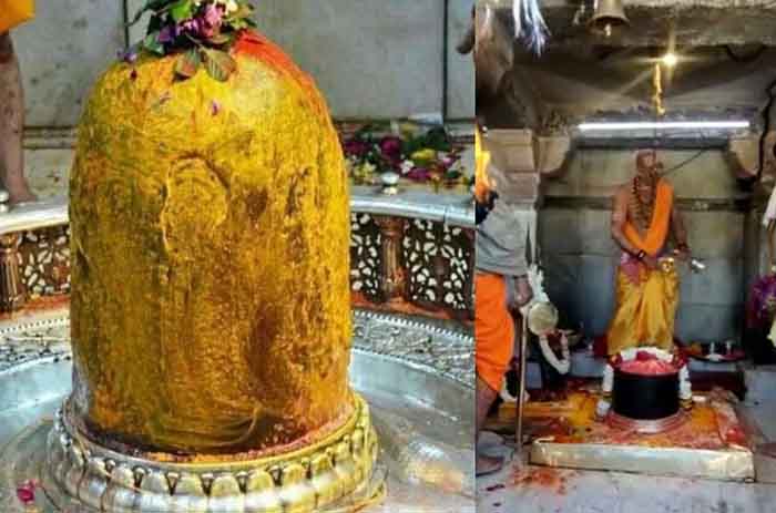 Ujjain Mahakaleshwar : महाकालेश्वर में शुरू हुई शिवनवरात्रि, भोले बाबा को लगा चंदन