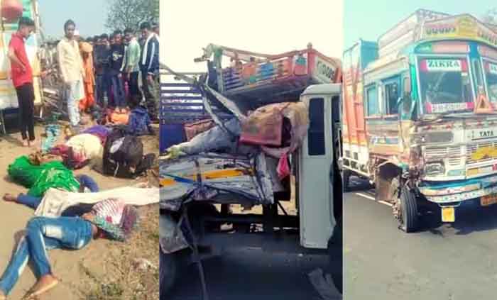 MP Accident News : ट्रक और पिकअप की टक्कर, हादसे में 5 मजदूरों की मौत, 9 गंभीर रूप से घायल