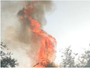 Read more about the article (Raigad Breaking) बांस के बाड़ी में लगी भीषण आग, देखिये Video