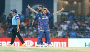 Read more about the article Lucknow Super Giants : राेमांचक मुकाबले में मुबंई को हरा कर लखनऊ प्लेआफ की दौड़ में बरकरार