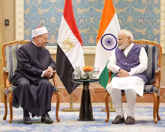 PM Modi Egypt Visit : प्रधानमंत्री मोदी और मिस्र PM के बीच राउंडटेबल मीटिंग....