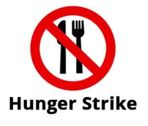 Hunger Strike : आज ठीक 12 बजे से आमरण अनशन में बैठेंगे संविदा कर्मचारी।