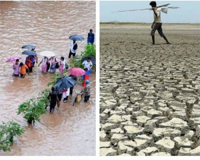Weather Condition : कहीं बाढ़ तो कही सूखे का मंजर, उत्तर भारत में भारी बारिश से आफत तो इन 12 राज्यों से नाराज इंद्रदेव...जाने मौसम का हाल