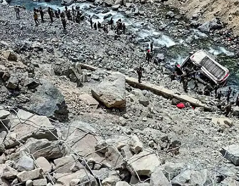 Road accident in Ladakh