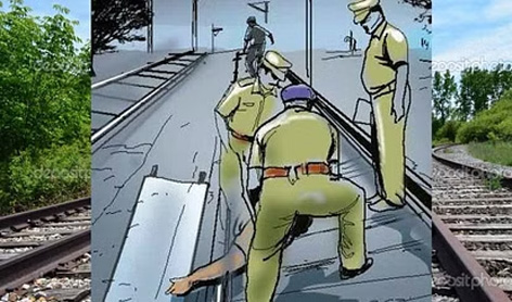 suicide by jumping in front of the train: