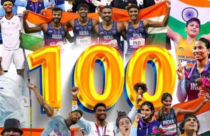 India won 100 medals in Asian Games