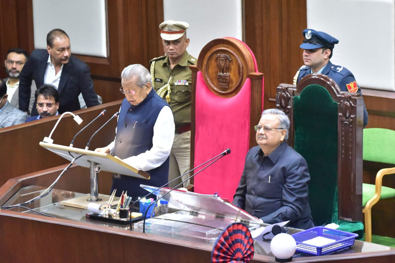 Governor Harichandan Chhattisgarh राज्यपाल हरिचंदन ने छत्तीसगढ की 6 वीं विधानसभा के प्रथम सत्र को संबोधित किया और पढ़ा अभिभाषण
