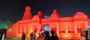 Chhattisgarh News : छत्तीसगढ़ में पहली बार राम मंदिर के तर्ज पर बना मेले का गेट