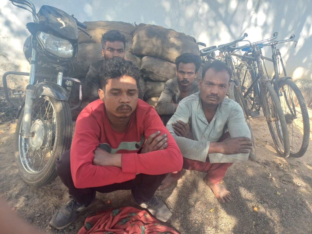 Action against illegal coal smuggling, 4 arrested