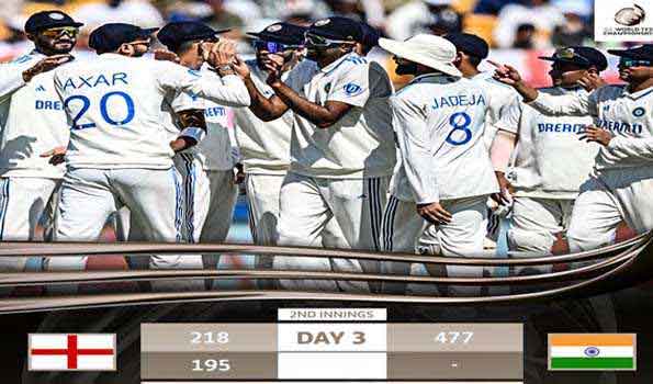ICC World Test Championship फिरकी पर नाचा इंग्लैंड का बैजबाल क्रिकेट,मैच और सीरीज भारत के नाम