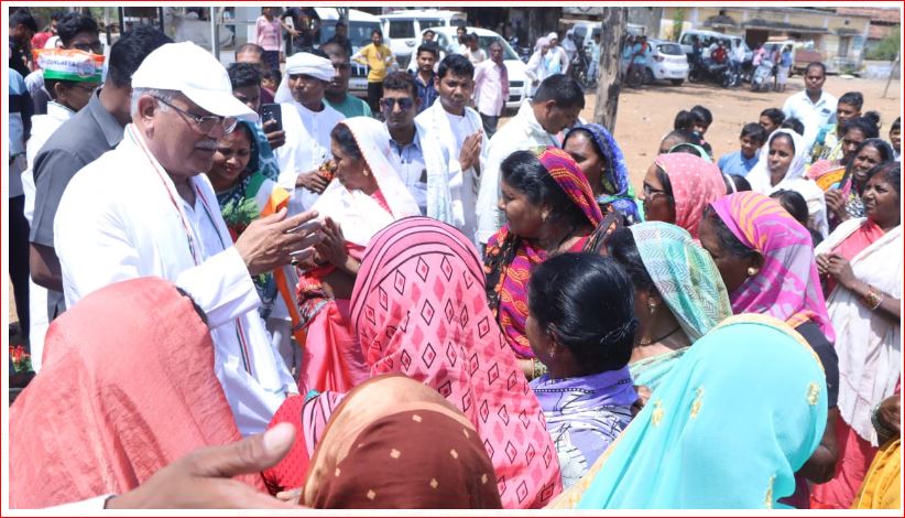 Rajnandgaon Lok Sabha Candidate महंगाई और बेरोज़गारी दूर करेगी कांग्रेस की न्याय गारंटी: भूपेश बघेल