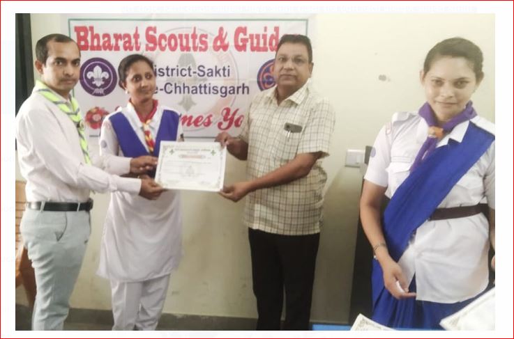 Bharat Scouts Guides प्याऊ घर का समापन, सेवा कार्य हेतु स्काउट गाइड, रोवर रेंजर, यूनीट लीडर्स को किया गया सम्मानित 