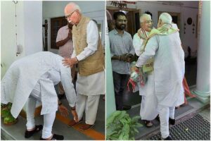 New delhi politics : आडवाणी और जोशी से मिलकर प्रधानमंत्री नरेन्द्र मोदी ने लिया आशीर्वाद 